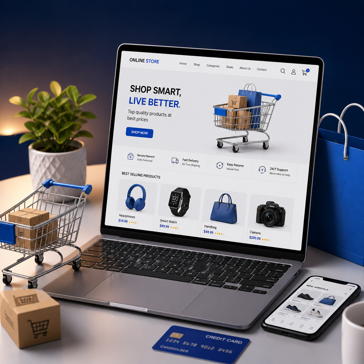 online store mobile view optimization