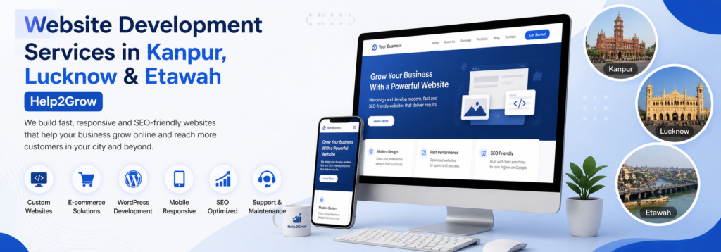 website development in kanpur for business website desig