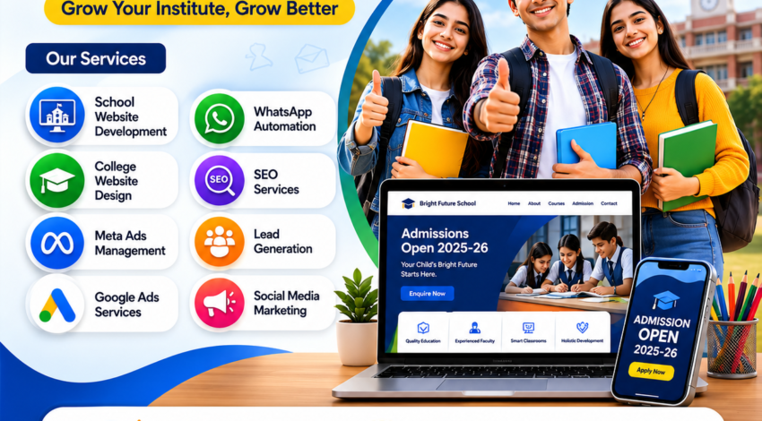 Digital Marketing Services for Schools & Colleges in Kanpur | Help2Grow