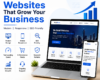 Professional website development feature banner by Help2Grow showing responsive website design, SEO-friendly development, fast loading speed, eCommerce solutions, mobile optimization, and business growth services in Kanpur